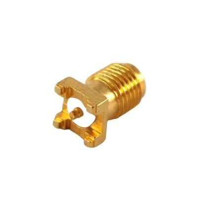 China Female RF SMA Jack Straight RF Coaxial Connector for P.C.B Mount for sale