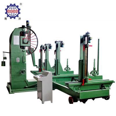 China High Quality Vertical Wood Cutting Machine Good Reputation Vertical Wood Band Saw With Trolley for sale