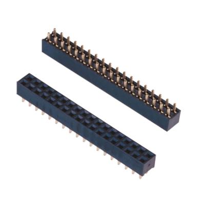 China audio & Video 2.54mm Female Header, H5.7mm, Double Row, Straight Type for sale