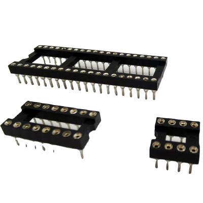 China audio & Video Machine Pin IC Adapters 6~64pins Socket L7.43 IC Socket SMT Type Pitch 1.778mm 2.54mm for sale