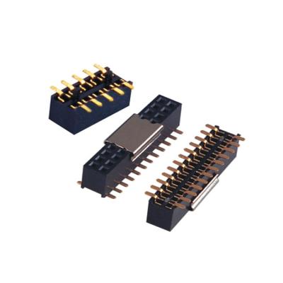 China audio & Visual Original Factory 1.27mm High Quality Pitch 6P-100P Female Header, Dual Row, H4.3 Power Header SMT Connector Type for sale