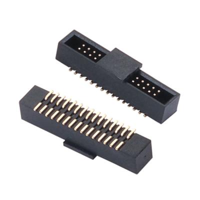 China audio & Factory Price Pitch SMT Video Type 1.27mm 2.54mm, Dual Row H3.4 Female PCB Header Connector for sale