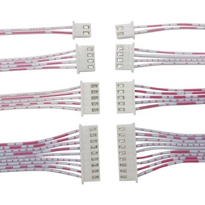 China OEM XH2.54 JST flat ribbon wire 2P silicone wire connector PVC electronic terminal/harness 3p/4p/5p/6p/7p/12p wire for sale