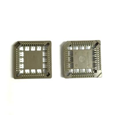 China audio & Video 1.27mm 44 type electronic componentsSMT Immersion Connector IC Test Pin PLCC Socket Connector SMT Socket for sale