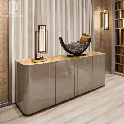 China (Others)2021 Adjustable Hallway Corner Luxury Modern Console Table With High Gloss Finish for sale