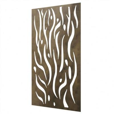 China Bestselling china manufacturing quality metal screen divider adjustable height corten steel panel decorative for sale