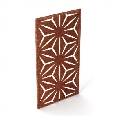 China Height adjustable high quality and good price metal screen corten steel garden screen for sale