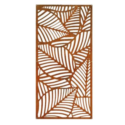 China Traditional laser cut metal privacy screen room divider outdoor metal screen panels corten steel screen for sale