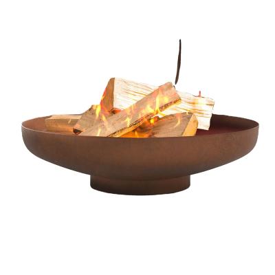 China Stored Outdoor Metal Fire Pit Hot Fire Parts Rust For Corten Steel Fire Pit for sale