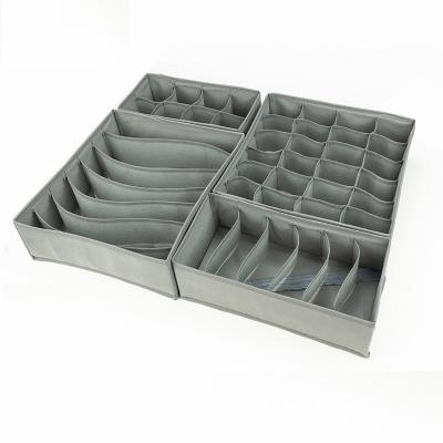 China Small Bra T-HH-A001 Modern Fabric Storage Box Car Organizer With Compartment for sale