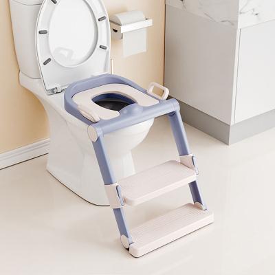 China Modern Customized Infant Folding Potty Seat Urinal Backrest Training Chair With Step Stool Ladder For Baby for sale