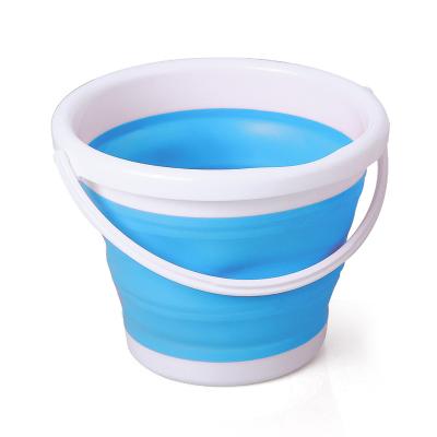 China Portable Collapsible Portable Outdoor Washable Broom Clean Broom Folding Tourism Basin Bucket Fishing Promotion Bucket Bucket for sale