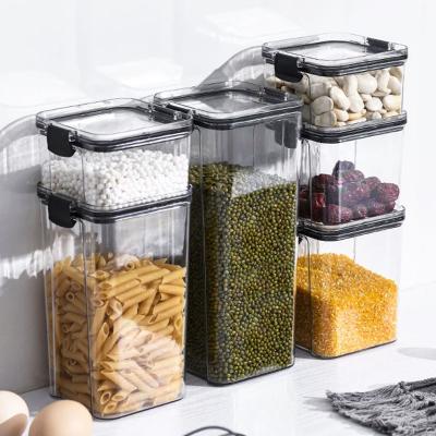 China Freshness Preservation 54*43*62CM New Style 950ML Dried Fruit Storage Cans Airtight Cereal Clear Boxes Airtight Storage Box for sale