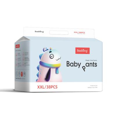 China Hot selling disposable baby diapers biodegradable diapersnappies babi diaper pant manufacturers made in china Te koop