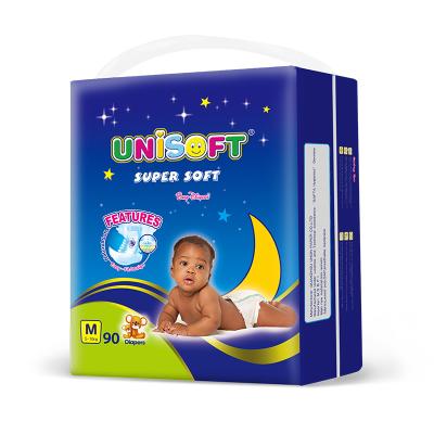 China Unisoft in stock diaper stocklots stock goods diaper factory stocklot baby diapers for sale