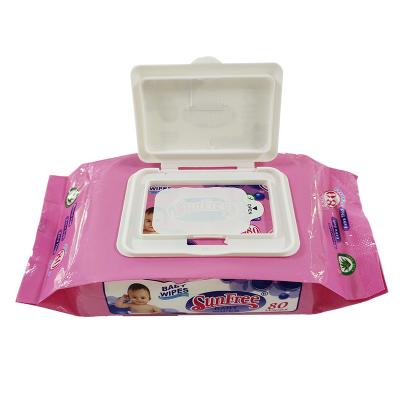 China Unisoft Best Price High Quality Soft Sleep Baby Wipes Infant Wet Wipes for sale