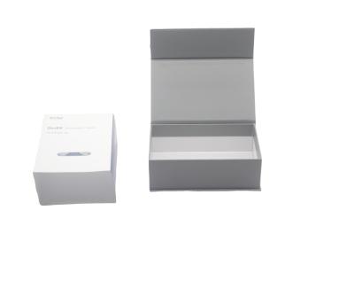 China Recycled Materials Wholesale Custom Logo Magnetic Gift Box White Box With Magnetic Lid for sale