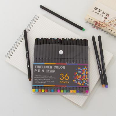 China office & School Pen 0.38mm 36 Colors Amazon PP Box Fineliner Sketing Marker Pen Mange Pen Of School Hot Selling Supply for sale