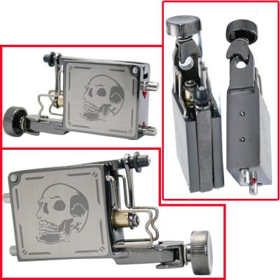 China Silver Skull Rotary Tattoo Machine Gun Shader and Liner for sale