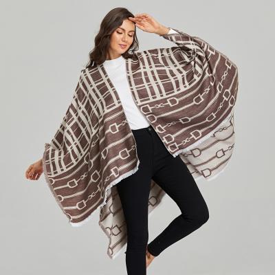 China Retro Polyester Women's Vintage Style Poncho Shawl Cape Wraps For Women Indonesia for sale