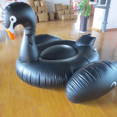 China Women spot, manufacturers head sales, water sports black swan inflatable ride float row, environmental black swan inflatable floa for sale