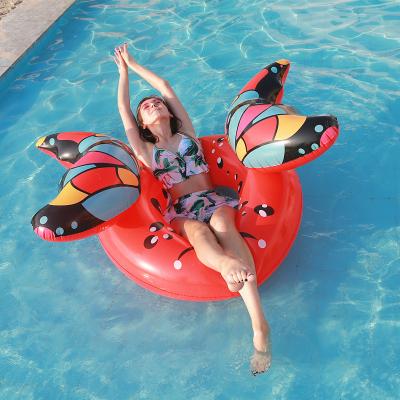 China Women's INS Bow Ring Swimming Sales, The New Cute And Inflatable Large Chaise Lounge Floating Row for sale