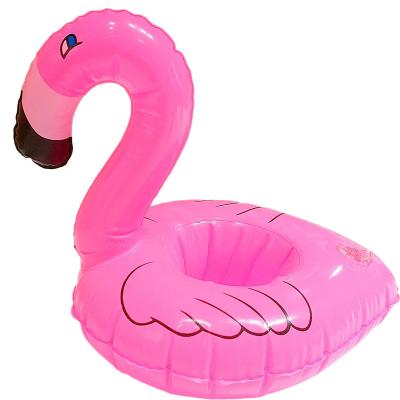 China PVC Factory Supplies, INS, Flamingo Cup Holders, Inflatable Water Coasters, Floating Drinks for sale