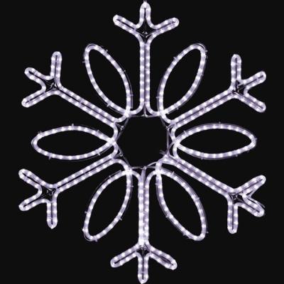 China Hot Selling Static Or Glitter Christmas Holiday Pattern Snowflake Pole Street Led Decoration Lights for sale