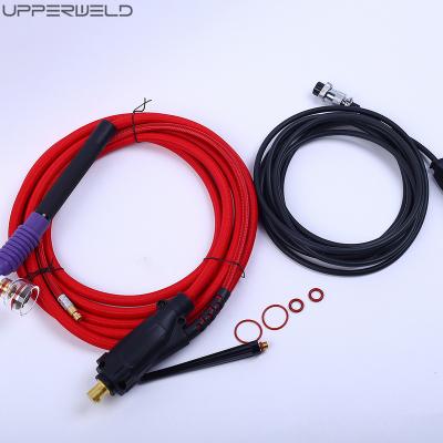 China Easy-Operation Air-Cooled Tig Welding Torch Kit Adjustable Switches WP-17 Gas Cooled WP17 TIG Welding Torch for sale