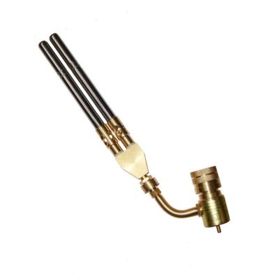 China CGA600 Double Working Head Gas Welding Torch For MAPP Tank for sale