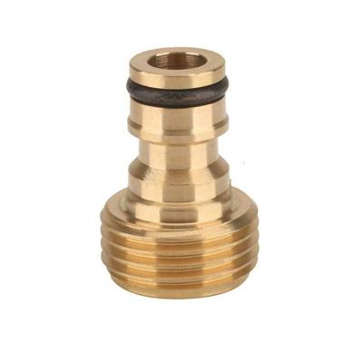 China Garden Tools Garden Hose Quick Connector, Solid Brass Quick Connector & Disconnector 3/4 Inch GHT Male & Female Water Hose Fittings for sale