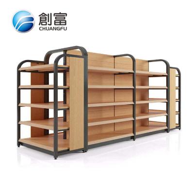 China Double-Sided Smoke Boutique Products Grocery Wine Pharmacy Supermarket Cosmetic Store Used Shelves For Retail Store for sale