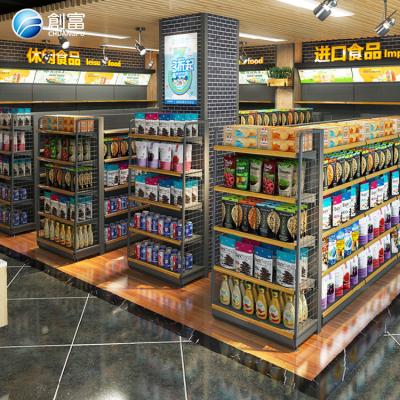 China Wholesale Double Sided Supermarket Equipment Display Rack Supermarket Shelf Gondola Rack For Store for sale