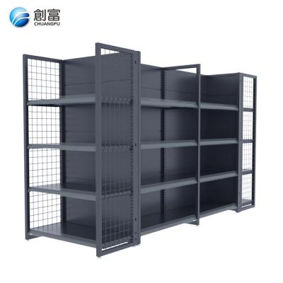 China Commercial Double-Sided Display Cigarette Supermarket Product Store Shelf Grocery Bread Food Shelf for sale