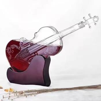 China Hand Blown Crystal Whiskey Glass Disintegrator Stained Glass Extractor Wine Violin Tall Decant Instrument Suit for sale