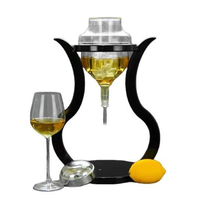 China 2022 new Japanese sake wine set hand blown ice wine set from the same winemaker ice wine set for sale