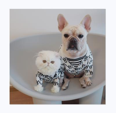 China Fashionable Korean Street Fashion Brand Design Viable Dog and Cat Sweater Coat for sale