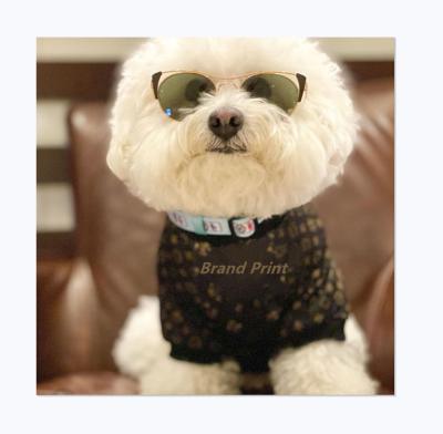 China Sustainable luxury famous brand fashion design classic trend pet clothes dog sweater for sale