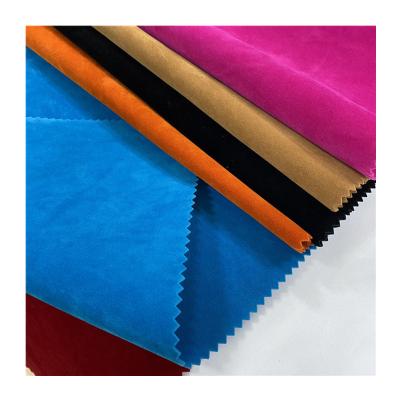 China Factory Anti-static Success Roll Viscous Suede PU Single Side Flocking Leather Fabric With Low Price For Shoe Bed Bag for sale