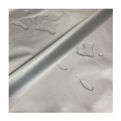 China Antistatic 100% Polyester 210T Fabric Taffeta Fabric Silver Coated For Umbrella Car Cover for sale