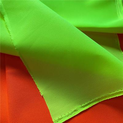 China Green blue yellow-orange fluorescent polyester fabric reflective color fluorescent for sportwear traffic uniform vest wholesale by hongyi for sale