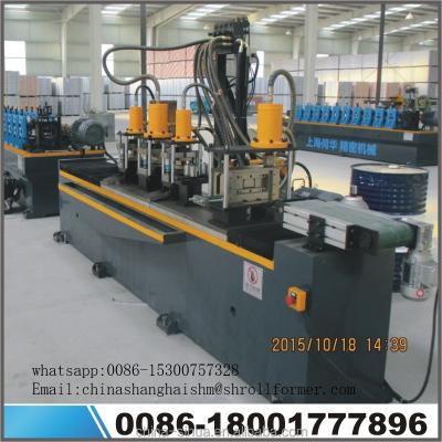 China Automatic Flying Track Stainless Steel And Metal Shear Cutting System Stud Roll Forming Machine for sale