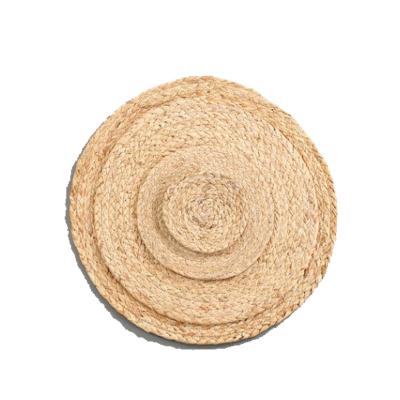 China Natural Straw Corn Husk Meal Mat Manufacturer Manual Thickening Casserole Coasters Environmental Protection Table Sustainable Hot Mat for sale