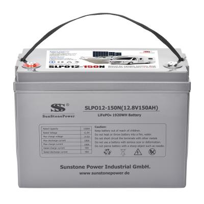 China Power Tools Tools Built-in 12V150AH BMS Lithium SLPO12-150 Ion Battery 10 Years Long Life 4000 Cycles Battery LifePO4 for sale