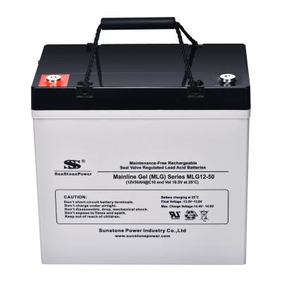 China Power Tools Tools Solar Battery 12V50AH VRLA GEL Battery 12 Years Life MLG12-50 Design Maintenance Free Rechargeable Deep Cycle Solar Battery GEL Battery for sale