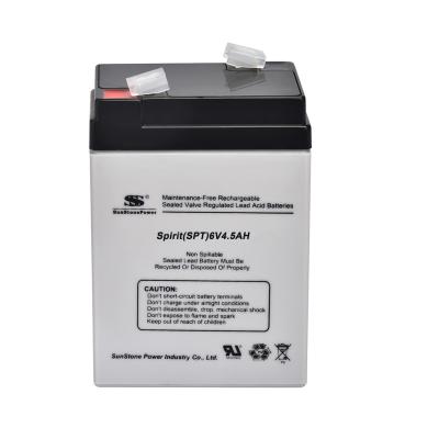 China 6V 4.5Ah consumer electronics consumer electronics communication power supply battery backup lighting lead acid battery for sale