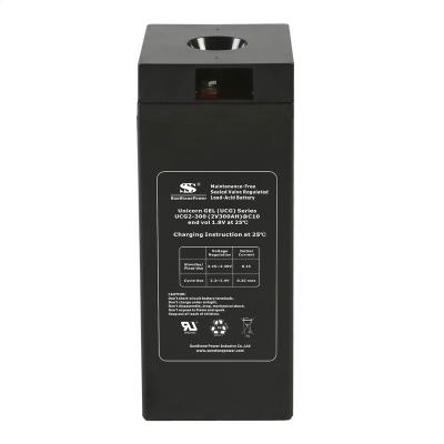 China Power Tools Tools Solar Battery 2V300AH VRLA GEL Battery 12 Years Long Life UCG2-300 Deep Cycle Solar Maintenance Free Rechargeable GEL Battery for sale