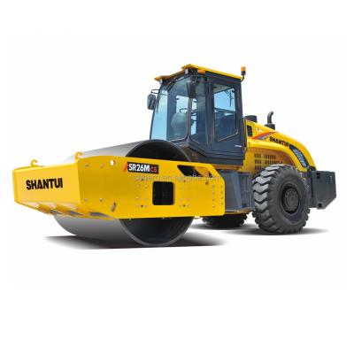 China food & Beverage plant high efficiency SHANTUI SR26M-C5 hydraulic single steel wheel full for cabin compactor road rollers price for sale