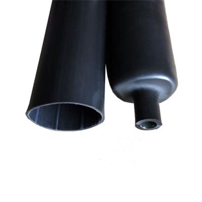 China Flame Retardant Double Wall Adhesive Heat Shrink Tubing 4:1 Ratio Heat Shrink Tube Black for sale