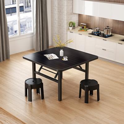 China Black Cafe Foldable Wood Dining Table (Size) Multifunctional Elegant Nordic French Luxury Modern Adjustable Small Style Square for sale